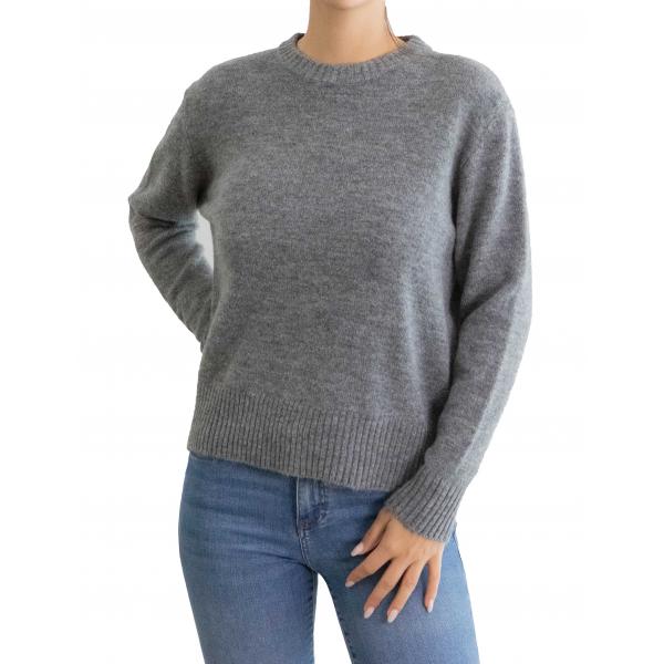 Maglioncino girocollo tinta unita 